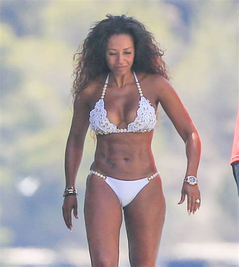 Melanie Brown In Bikini At A Boat In Ibiza Hawtcelebs