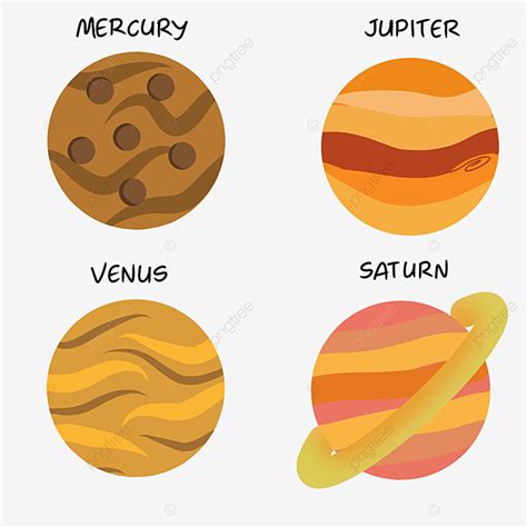 Stiker Png Transparent Kawai Stiker Mercury Venus Jupiter Saturn Art