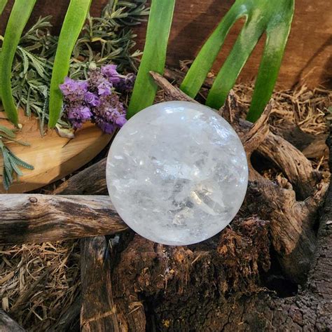 Clear Quartz Sphere1 Lovely Sunshine Crystals