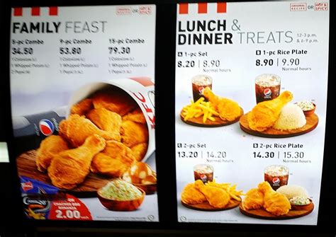 Kfc Menu In Malaysia Visit Malaysia