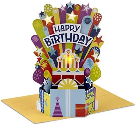 Hallmark Paper Wonder Pop Up Birthday Card With Music Birthday Cake