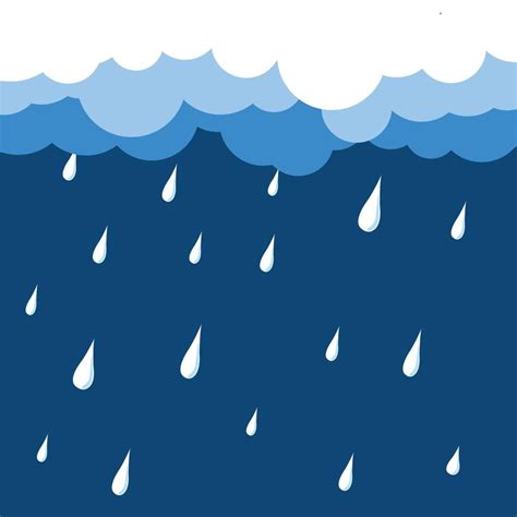 Clouds With Rainfall Background Vector Design 11735579 Vector Art At