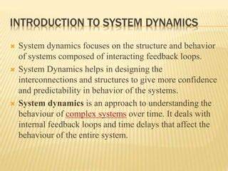 An Introduction To System Dynamics Feedback Loop Ppt