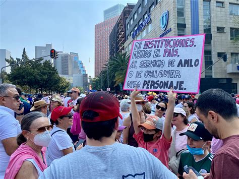 Samuel Benson On Twitter Thousands Of Protestors March In CDMX