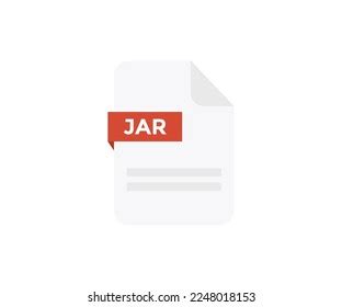 File Format Jar Logo Design Document Stock Vector Royalty Free