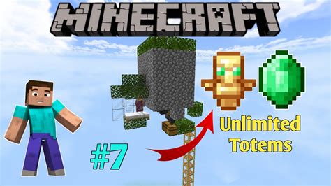 Unlimited Totem Farm In Minecraft Pe Youtube