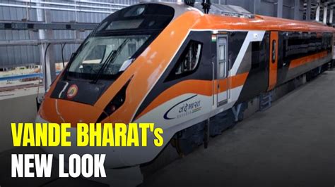 New Orange Coloured Vande Bharat Express Hits The Tracks Youtube