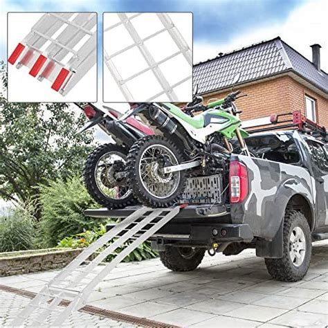 Autoforever 1pc 75l Folding Loading Ramp 750lbs Capacity Aluminum