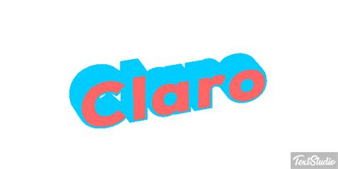 Claro Palavra Desenhos De Logotipo Em  Animado