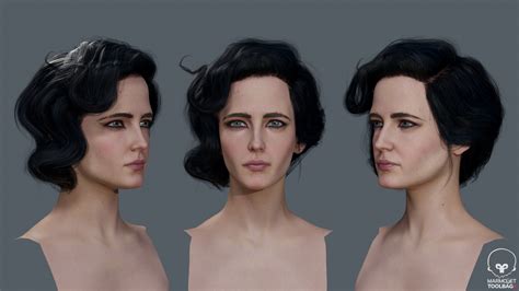 ArtStation - [WIP] Miss Peregrine - Eva Green Likeness (Realtime) PART 4