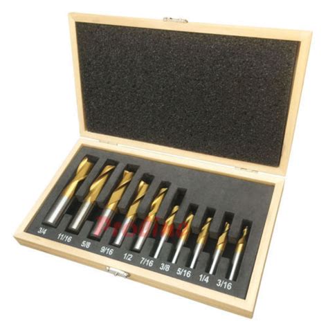 NEW 10pcs 2FL TINTANIUM COATED END MILL SET EBay