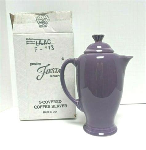 Fiestaware Lilac Covered Coffee Server Ltd Production Wsome