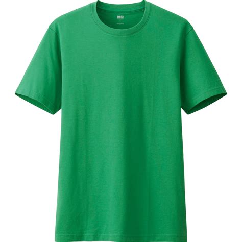 Uniqlo Green Men Supima Cotton Crew Neck Short Sleeve T Shirt For Men