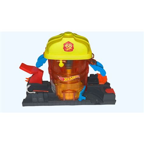 Hot Wheels City Super Fire House Rescue Playset Shopee Malaysia