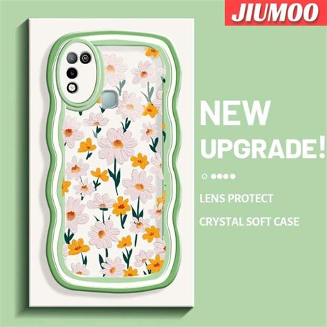 JIUMOO For Infinix Hot 10 Play Hot 11 Play Hot 9 Play X680 X688C Case With Beautiful Flower