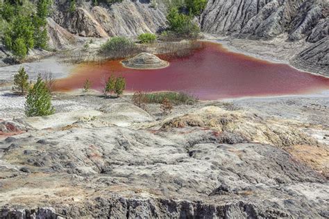 Paysage Apocalyptique Incroyable Comme Une Planète Mars Surface