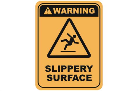 Slippery Surface W3031 National Safety Signs