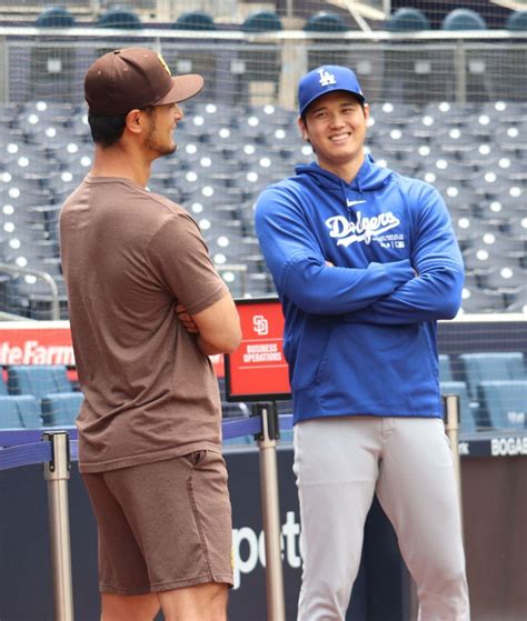 大谷翔平4試合ぶり12号アーチなるか試合前にはダルビッシュと談笑中日スポーツ東京中日スポーツ