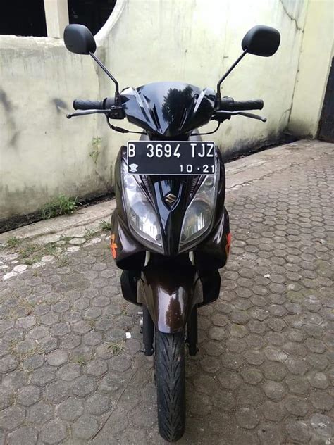 Dijual Motor Bekas Suzuki Skywave Midnight Orange Mocca Limited