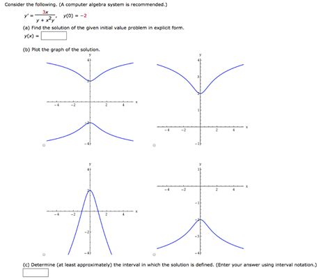 Solved Consider The Following A Computer Algebra System Is Chegg