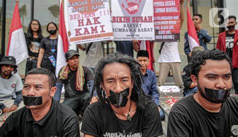 Aksi Mogok Makan Sejumlah Masyarakat Dan Mahasiswa Di Komnas Ham Foto