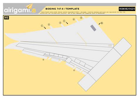 8g Korean Air 1984 Cs Boeing 747 8 8gkal20g21 Papier Avion By