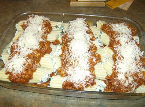 Spinach Stuffed Manicotti Shells By Rose Just A Pinch Recipes