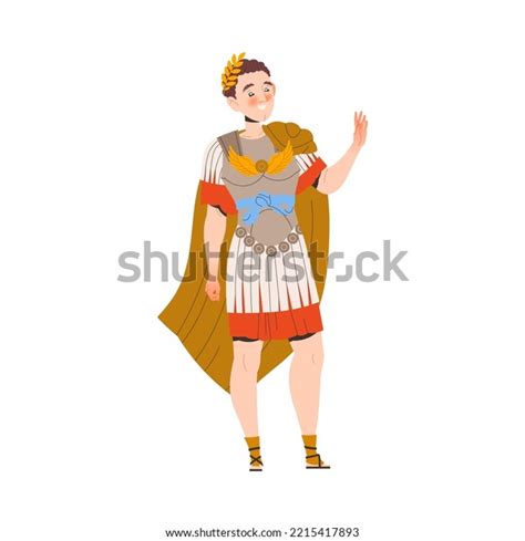 Ancient Roman Emperor Character Sovereign Ruler Stock Vector Royalty Free 2215417893