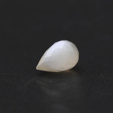 Natural Certified Feldspar Grey Moonstone Drops Briolette My Earth Stone