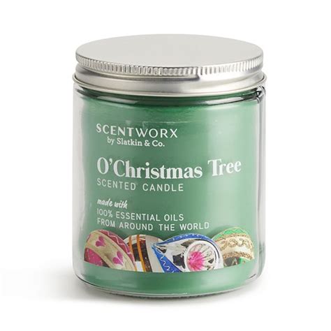 Scentworx By Slatkin And Co Ochristmas Tree 7 Oz Candle Jar