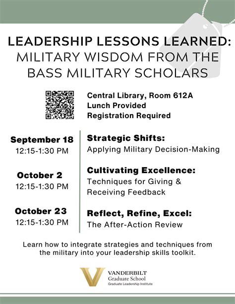 Leadership Lessons Learned Military Wisdom From The Bass Military