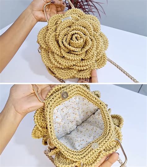 Flower Crochet Bag Easy To Make Crochetbeja