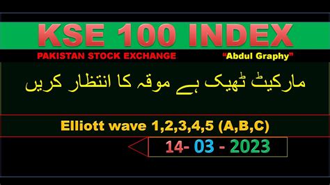 Today Stock Market Kse Index Technical Analysis Psx Youtube