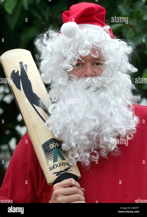 Shaun Pollock Santa Costume Stock Photo Alamy