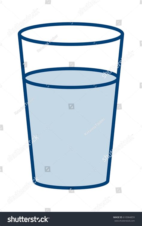 Glass Water Stock Vector Royalty Free 610984859 Shutterstock