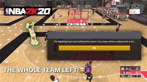 THE WHOLE TEAM LEFT Playing Rec And Made An Insane Comeback NBA 2K20