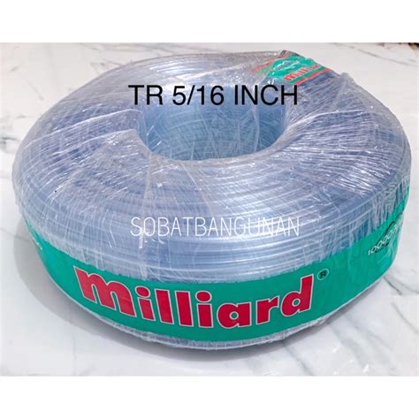 Jual SELANG AIR TRANSPARAN 5 16 INCHI MILLIARD TR 100 METER SELANG