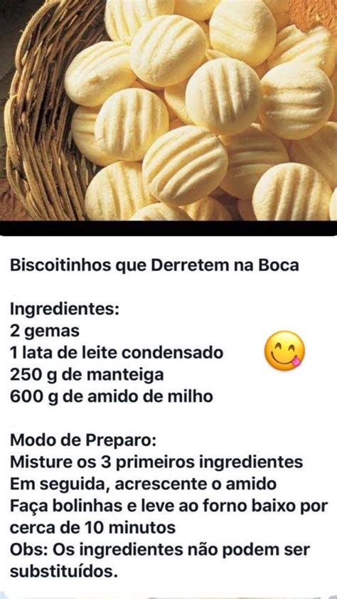 Рецепт Biscoitinhos que Derretem na boca Рецепты десертов Десерты