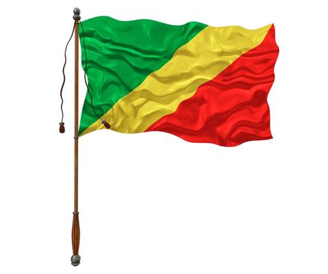 Bandeira Nacional Do Congo Brazzaville Fundo Bandeira Do Congo