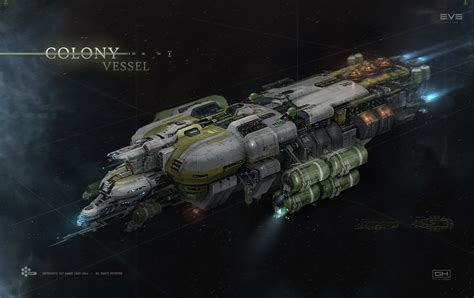 ArtStation - Colony Ship for cinematic trailer "EVE Universe: Origins"