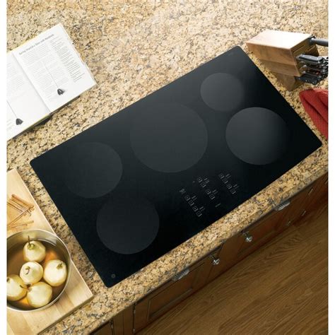 Ge Profile 5 Element Smooth Surface Induction Electric Cooktop Black