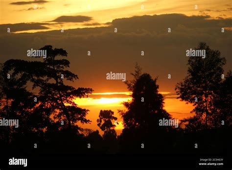 Sunset in Africa Stock Photo - Alamy