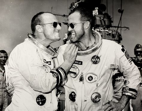 Gordon Cooper And Charles Pete Conrad 1965 Roldschoolcool