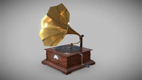 Gramophone - Buy Royalty Free 3D model by Elvair Lima (@elvair) [e9dac8f] - Sketchfab Store