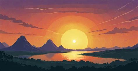 Nascer Do Sol Desenho - Nascer Do Sol Desenho Imagens – Download Grátis no Freepik