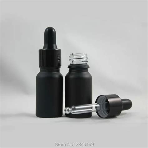 10ML 30pcs Lot Super Grade Matte Black Essential Oil Bottle Frosted