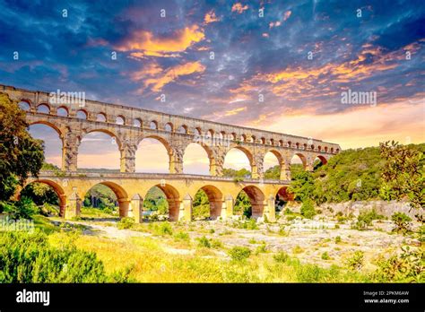 Pont Du Gard France Stock Photo Alamy