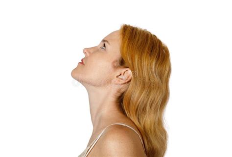 Portrait Of A Pretty Brunette Girl In Retro Pilot Costume Stock Photo