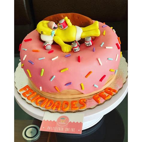 Descubrir Imagen Pastel De Homero Simpson Fondant Viaterra Mx