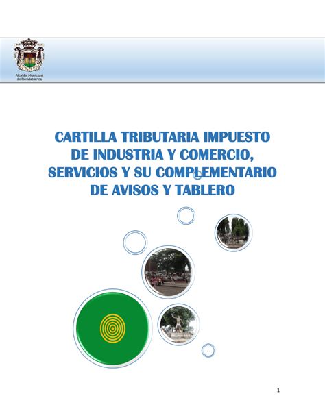 Cartilla Tributaria Impuesto De Industria Y Comercio 2015